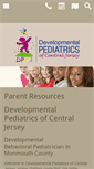 Mobile Screenshot of developmentalpediatricsnj.com